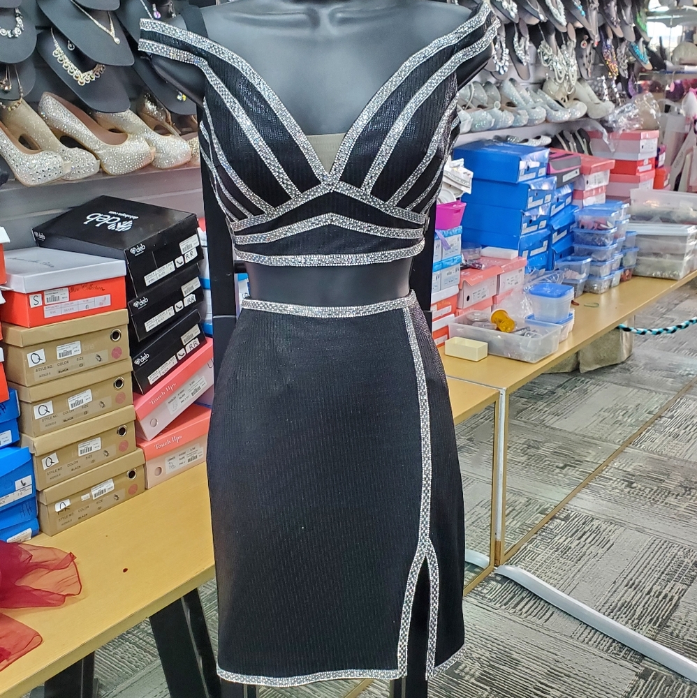 RACHEL ALLAN 2-PIECE HOMECOMING DRESS